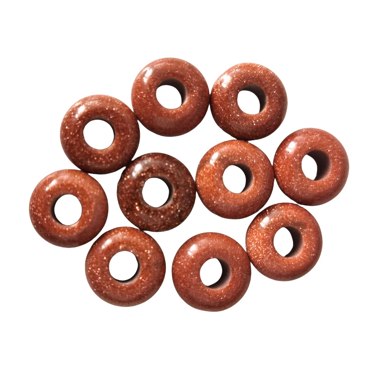 Red Goldstone Abacus Beads Drilled Big Hole for Making Jewelry 1PCS