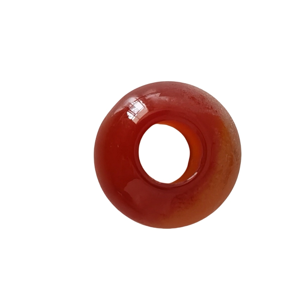 Red Carnelian Abacus Beads Drilled Big Hole for Making Jewelry 1PCS