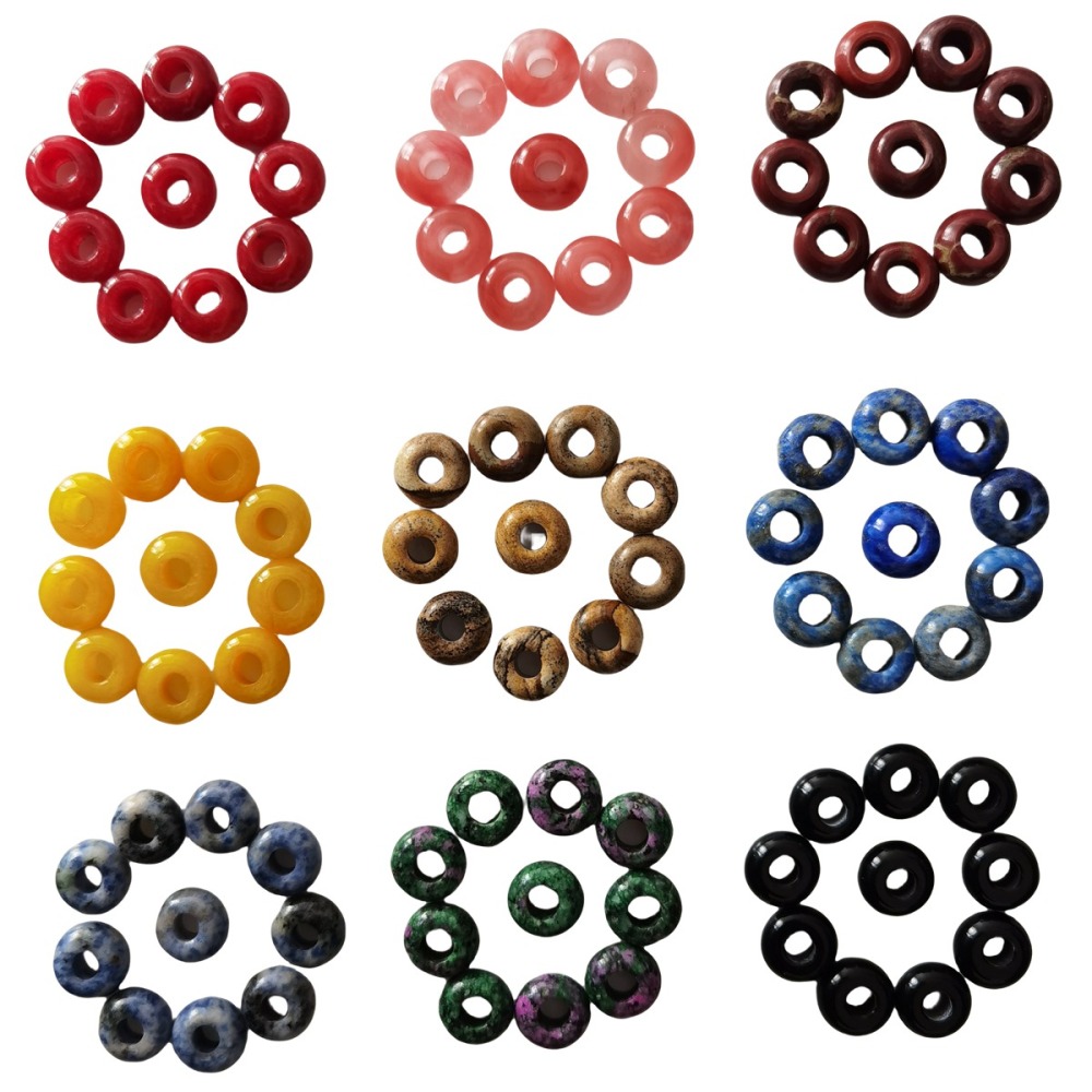 Red Goldstone Abacus Beads Drilled Big Hole for Making Jewelry 1PCS