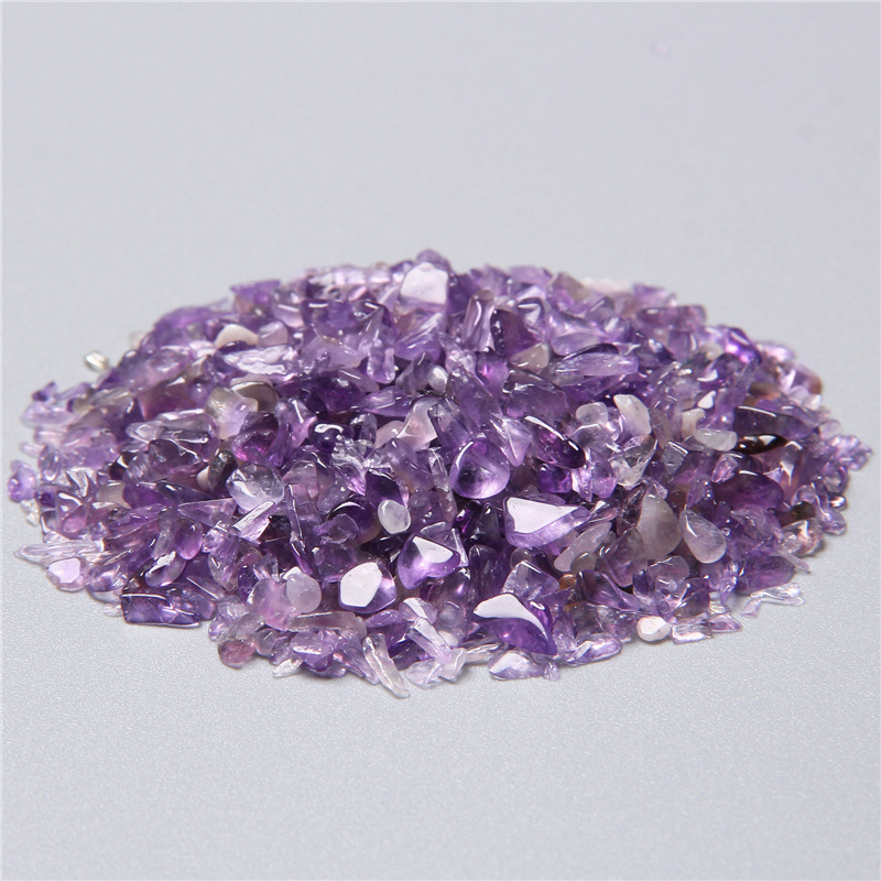 Amethyst Chips 100Gram Crushed Gemstone Perfect for Home Decoration & Decor Jewelry Making Chakra Healing Meditation Wicca Vases & Plants - Irregular Shaped Pieces