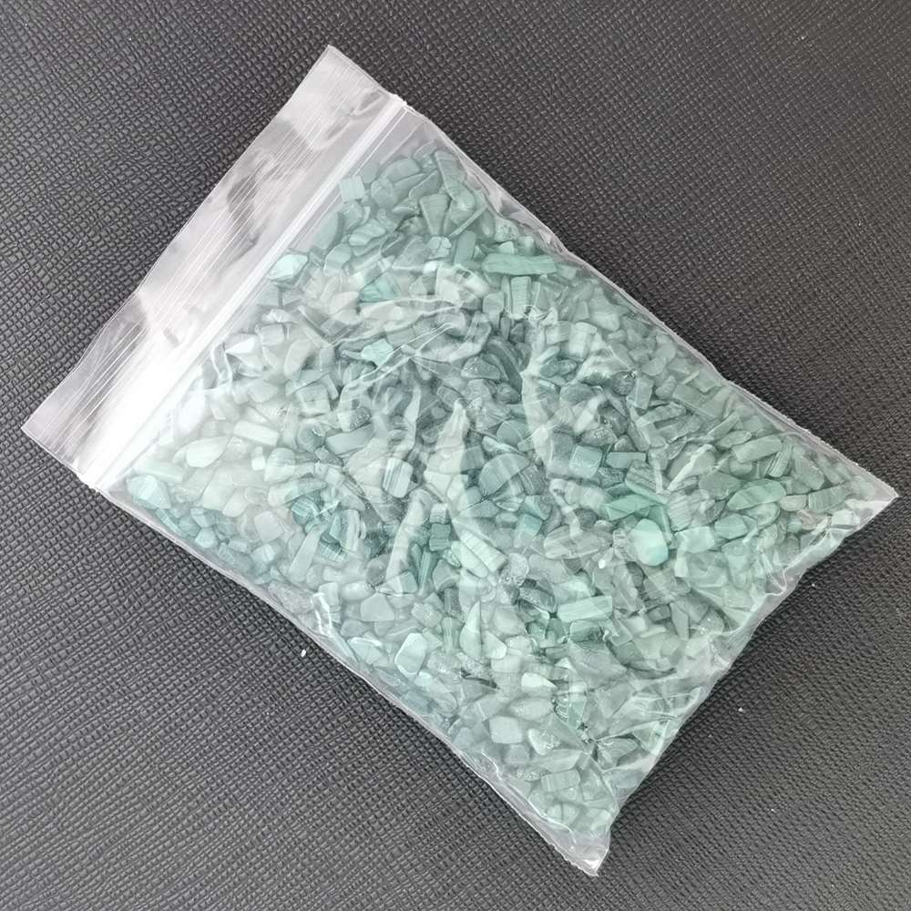 100 Gram Tumbled Malachite Chips Crushed Gemstone Perfect for Home Decoration & Decor Jewelry Making Chakra Healing Meditation Wicca Vases & Plants - Irregular Shaped Pieces