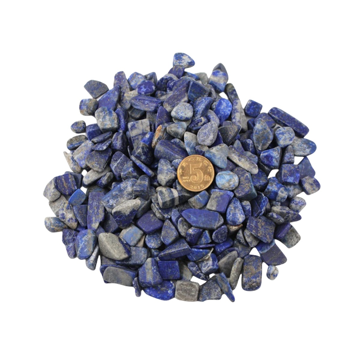 100 Gram Tumbled Lapis Lazuli Chips Crushed Gemstone Perfect for Home Decoration & Decor Jewelry Making Chakra Healing Meditation Wicca Vases & Plants - Irregular Shaped Pieces