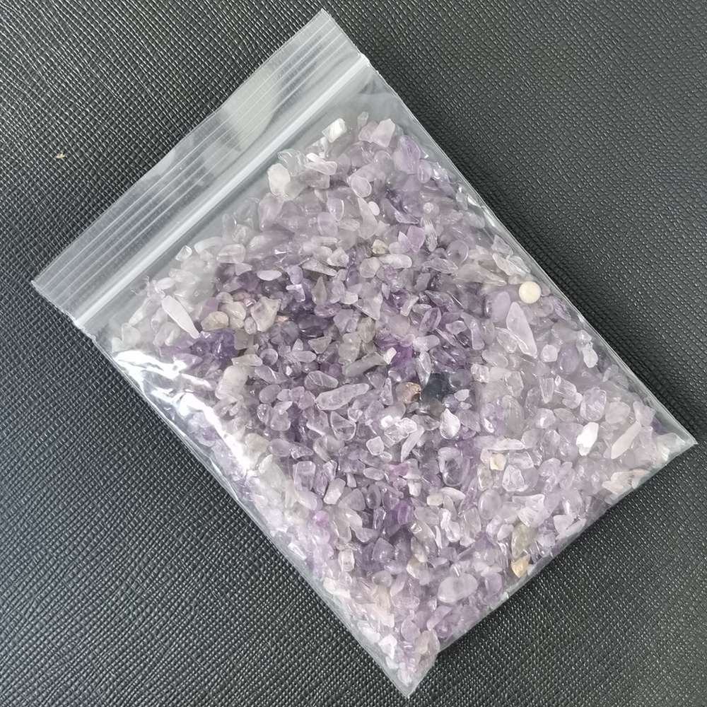 Amethyst Chips 100Gram Crushed Gemstone Perfect for Home Decoration & Decor Jewelry Making Chakra Healing Meditation Wicca Vases & Plants - Irregular Shaped Pieces