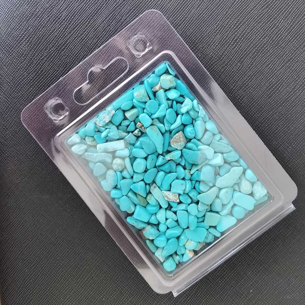 100 Gram Syn.Turquoise Chips Crushed Gemstone Perfect for Home Decoration & Decor Jewelry Making Chakra Healing Meditation Wicca Vases & Plants - Irregular Shaped Pieces