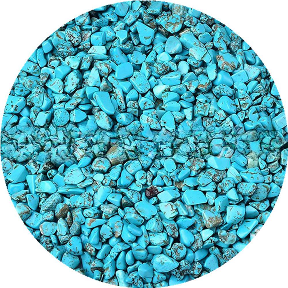 100 Gram Syn.Turquoise Chips Crushed Gemstone Perfect for Home Decoration & Decor Jewelry Making Chakra Healing Meditation Wicca Vases & Plants - Irregular Shaped Pieces