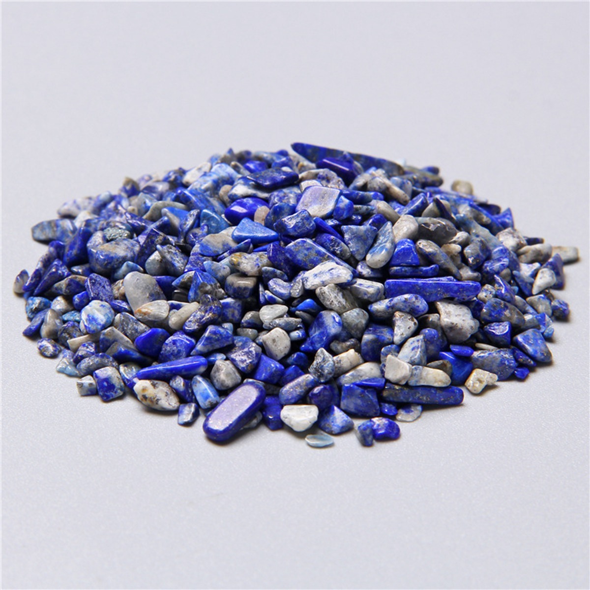 100 Gram Tumbled Lapis Lazuli Chips Crushed Gemstone Perfect for Home Decoration & Decor Jewelry Making Chakra Healing Meditation Wicca Vases & Plants - Irregular Shaped Pieces
