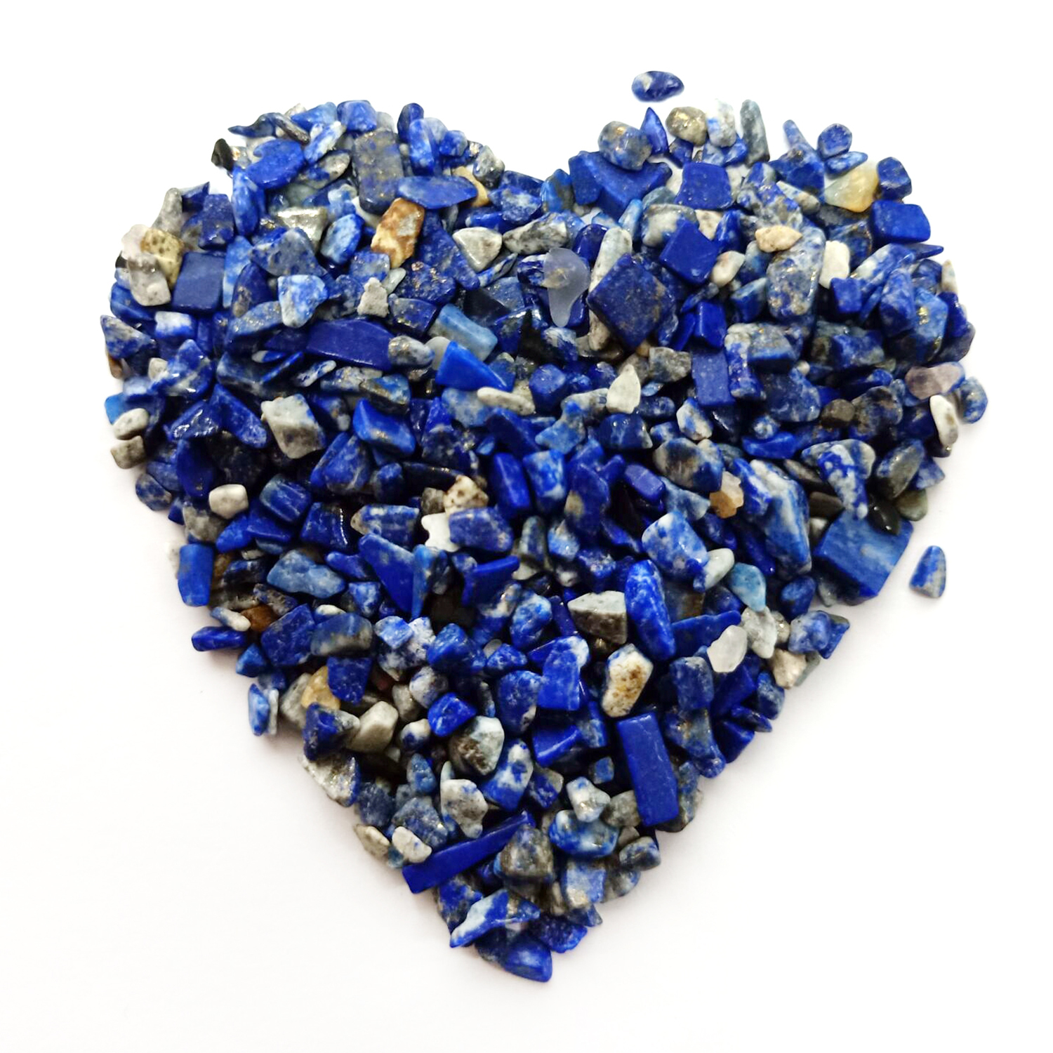 100 Gram Tumbled Lapis Lazuli Chips Crushed Gemstone Perfect for Home Decoration & Decor Jewelry Making Chakra Healing Meditation Wicca Vases & Plants - Irregular Shaped Pieces