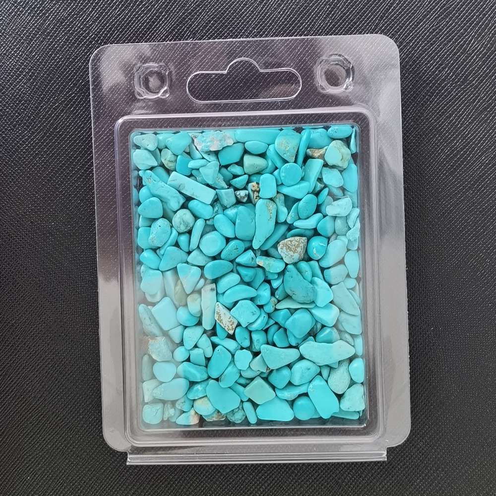 100 Gram Syn.Turquoise Chips Crushed Gemstone Perfect for Home Decoration & Decor Jewelry Making Chakra Healing Meditation Wicca Vases & Plants - Irregular Shaped Pieces