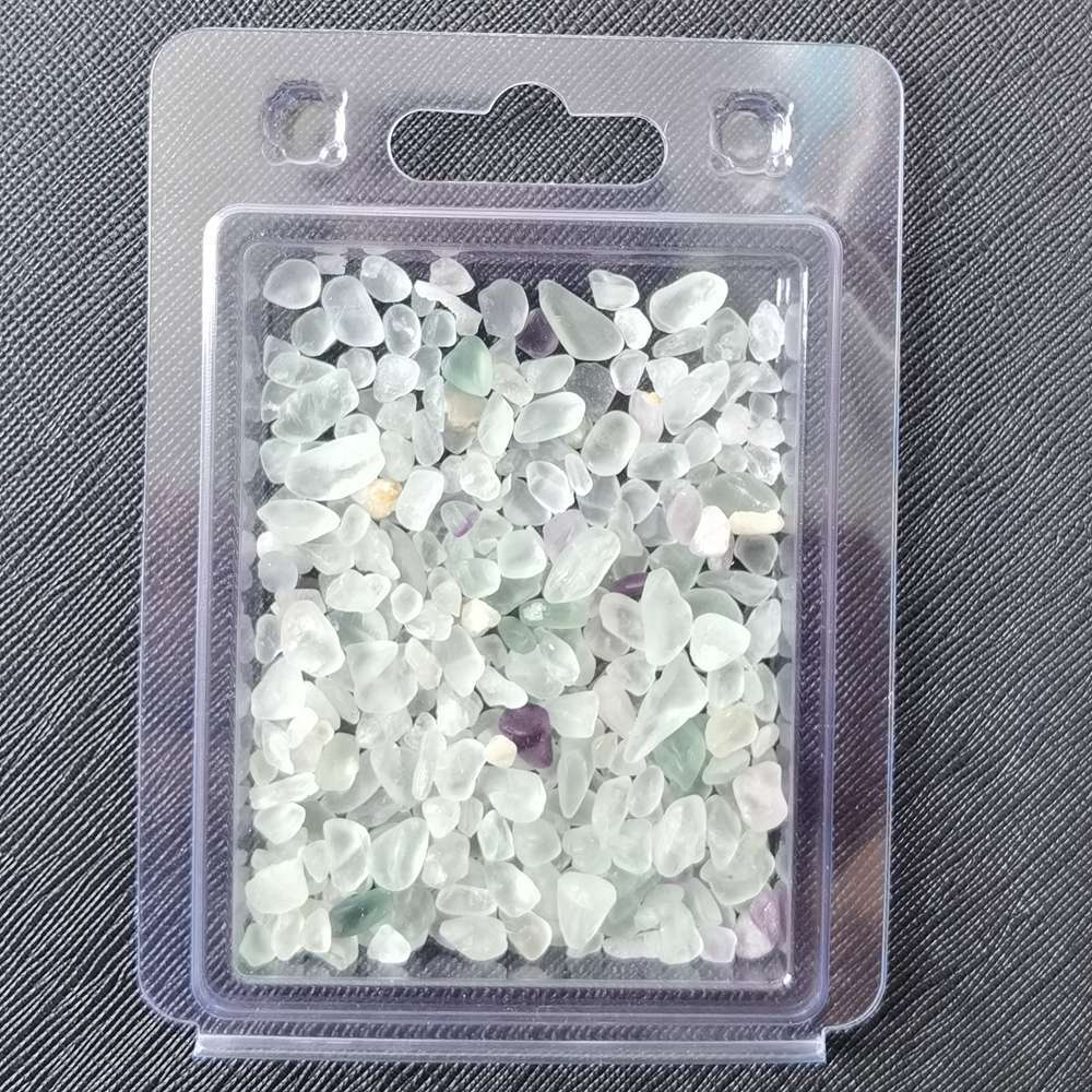 Chip Fluorite Stone Beads for Home Decoration & Decor Making Jewelry 100Gram in Plastic Box
