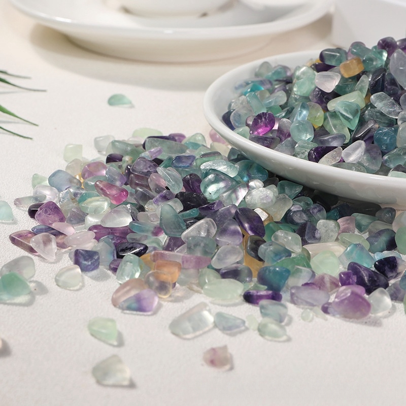 Chip Fluorite Stone Beads for Home Decoration & Decor Making Jewelry100 Gram
