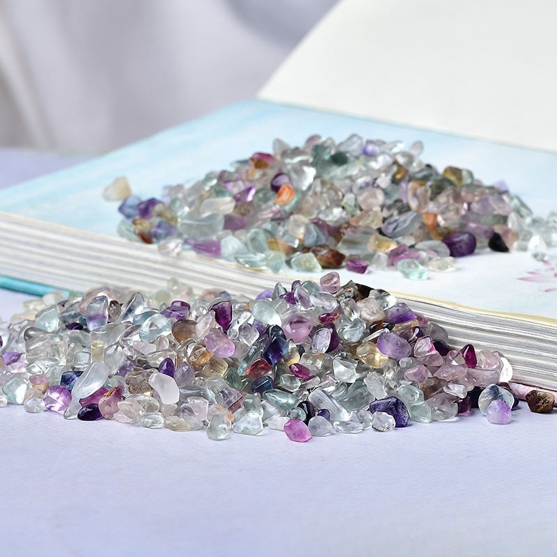 Chip Fluorite Stone Beads for Home Decoration & Decor Making Jewelry100 Gram