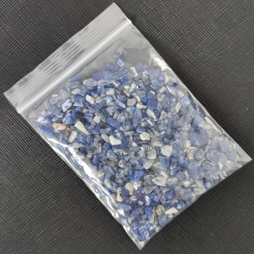 100 Gram Tumbled Lapis Lazuli Chips Crushed Gemstone Perfect for Home Decoration & Decor Jewelry Making Chakra Healing Meditation Wicca Vases & Plants - Irregular Shaped Pieces