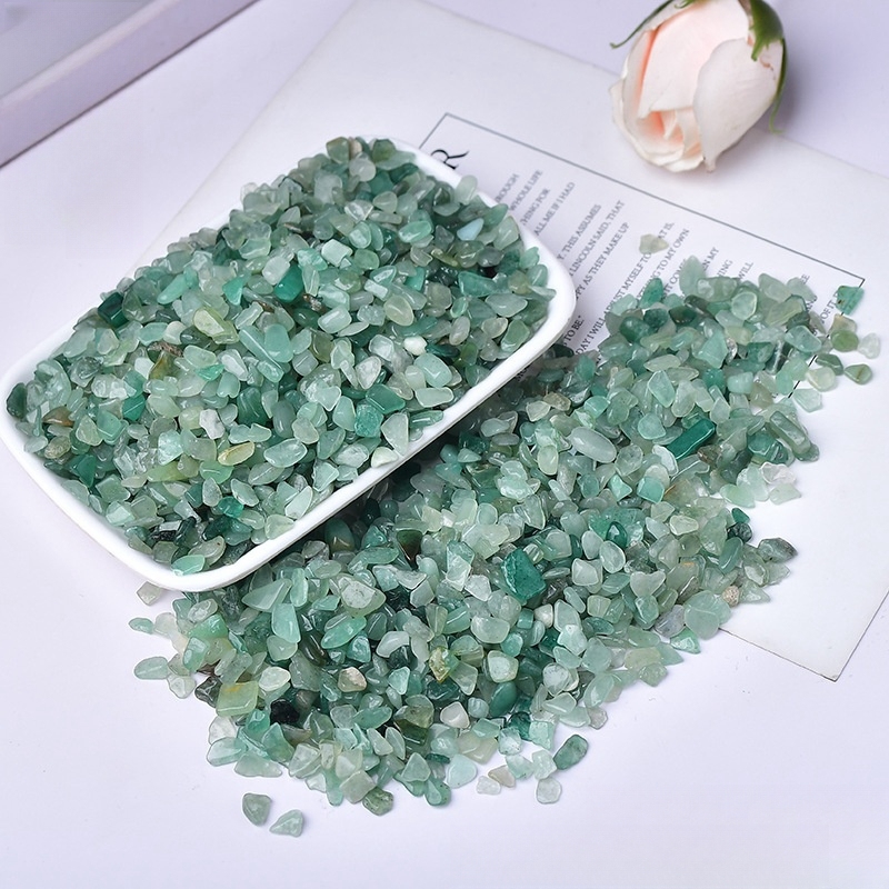 Chip Green Aventurine Stone Beads for Home Decoration & Decor Making Jewelry 100Gram