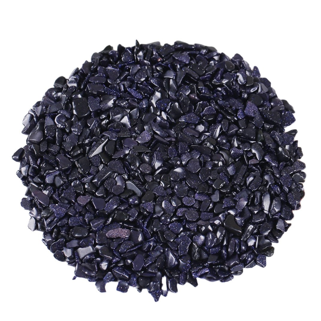 Chip Blue Sandstone Beads for Home Decoration & Decor Making Jewelry 100Gram