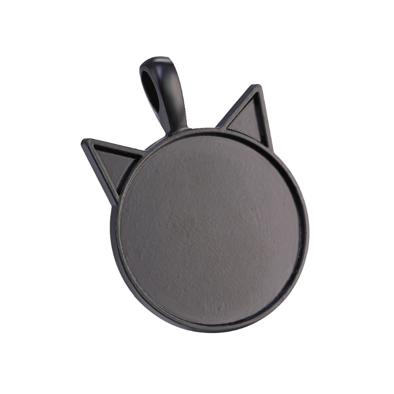 Alloy Pendant Accessories for DIY Making Jewelry  Cat Shape Metal Findings without Stone Cabochons