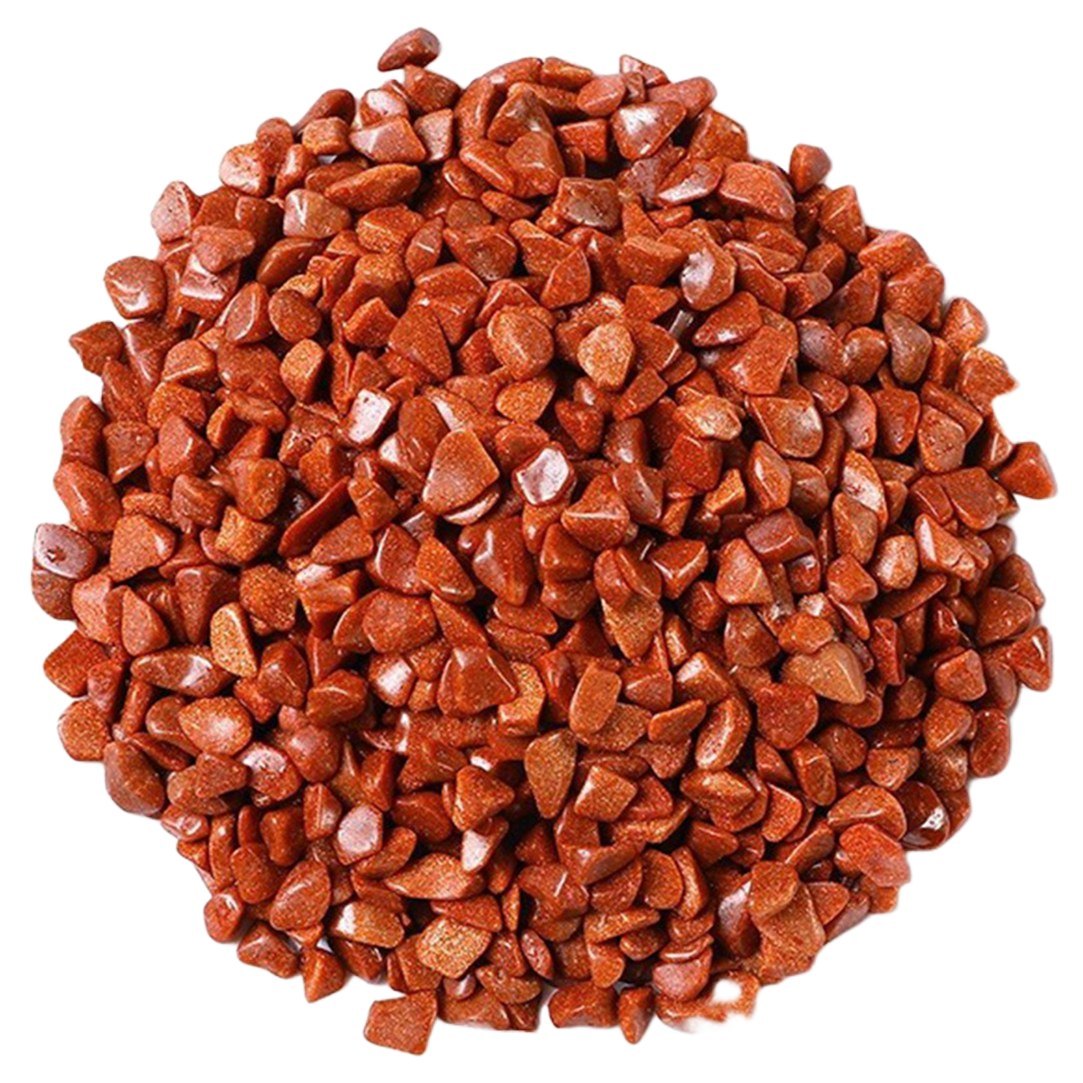 Chip Red Goldstone Stone Beads for Home Decoration & Decor Making Jewelry 100Gram