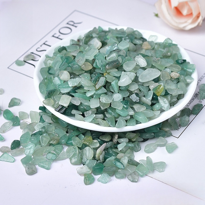 Chip Green Aventurine Stone Beads for Home Decoration & Decor Making Jewelry 100Gram
