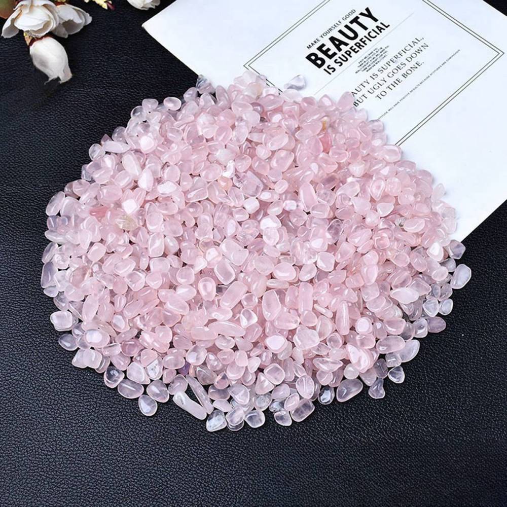 Chip Rose Quartz Beads for Home Decoration & Decor Making Jewelry 100Gram