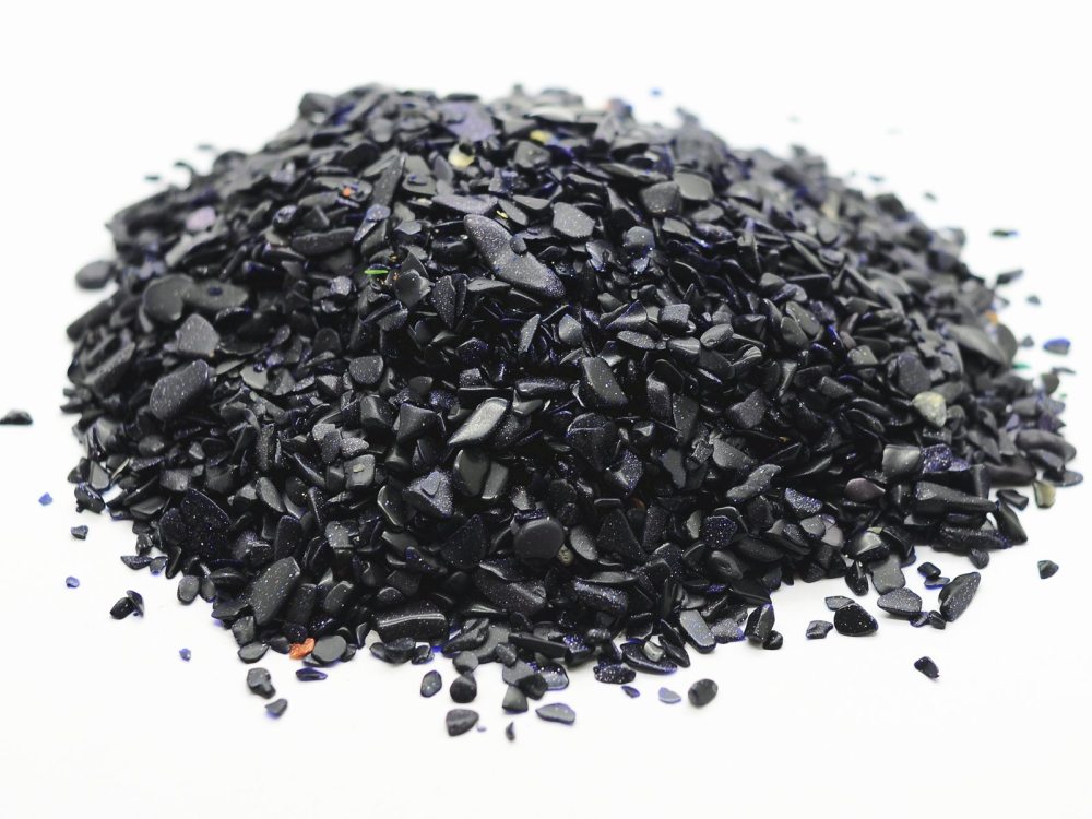 Chip Blue Sandstone Beads for Home Decoration & Decor Making Jewelry 100Gram