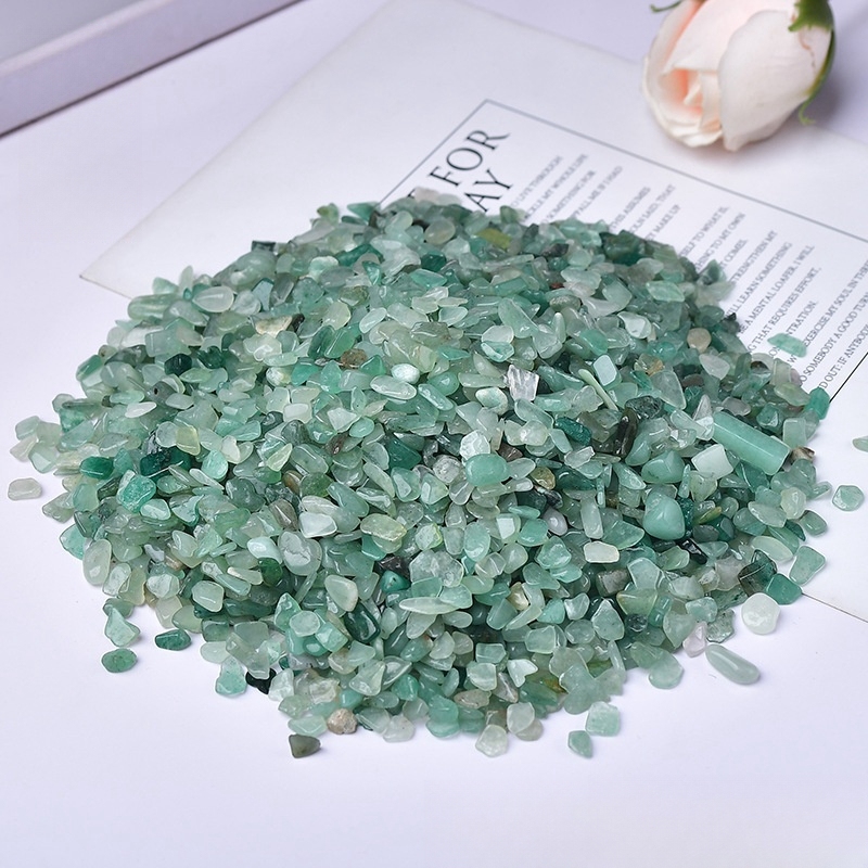 Chip Green Aventurine Stone Beads for Home Decoration & Decor Making Jewelry 100Gram