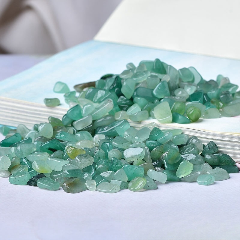 Chip Green Aventurine Stone Beads for Home Decoration & Decor Making Jewelry 100Gram