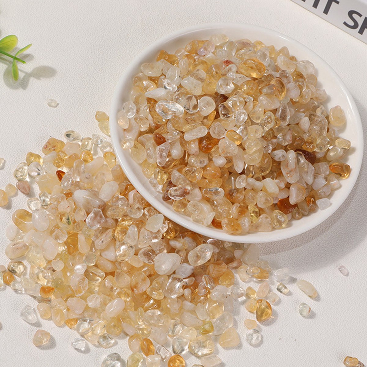 Chip Citrine Beads for Home Decoration & Decor Making Jewelry 100Gram