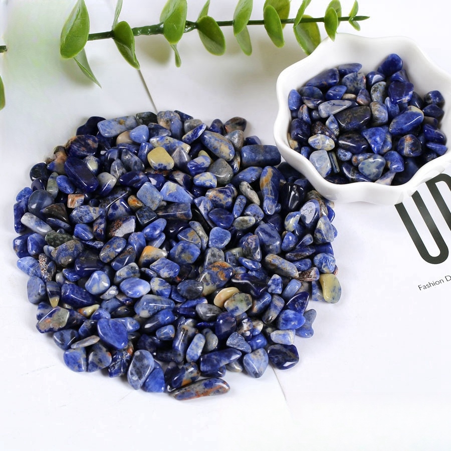 Chip Sodalite Beads for Home Decoration & Decor Making Jewelry 100Gram