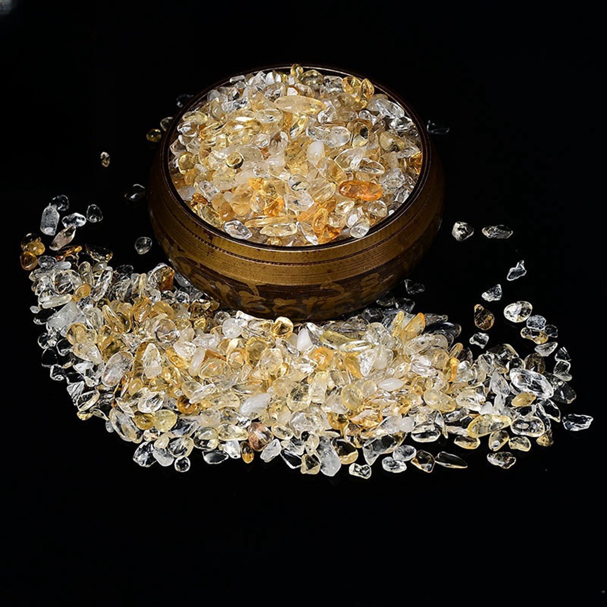 Chip Citrine Beads for Home Decoration & Decor Making Jewelry 100Gram