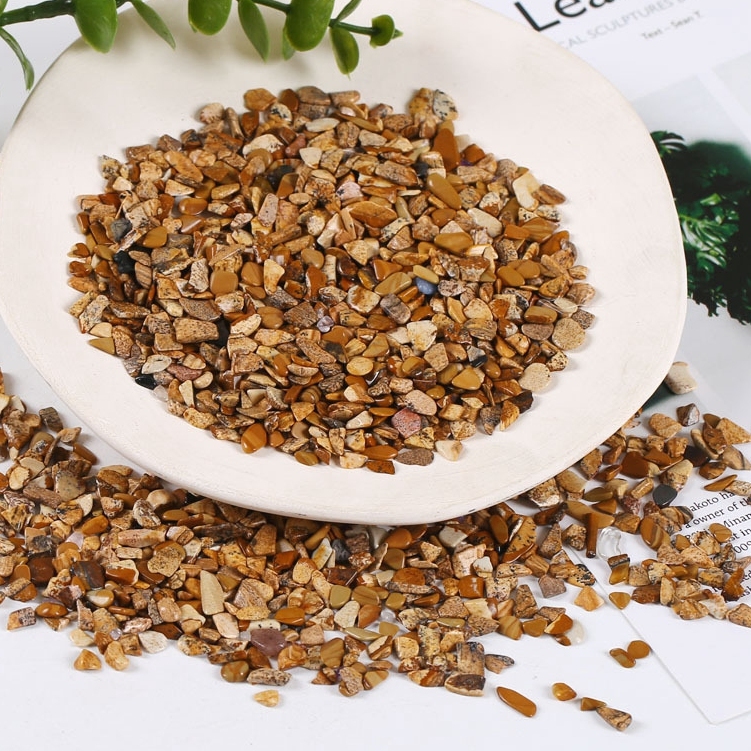 Chip Picture Jasper Beads for Home Decoration & Decor Making Jewelry 100Gram