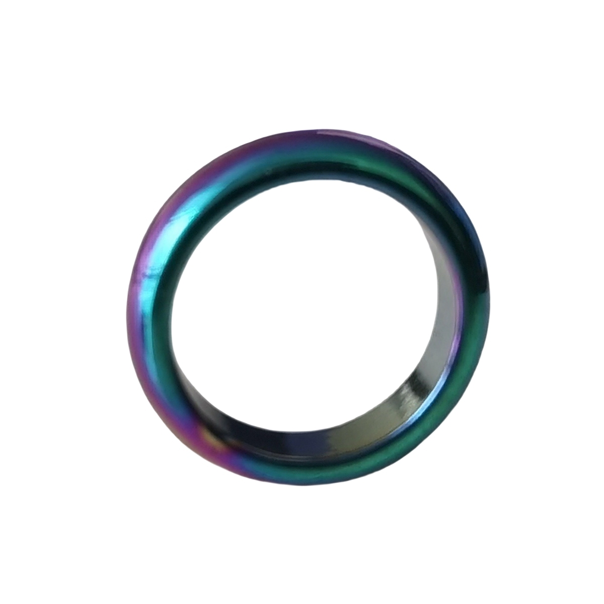 Hematite Band Rings 6MM Thickness  Natural Vintage Knuckle Stackable Finger Round Donut Ring for Women Girls