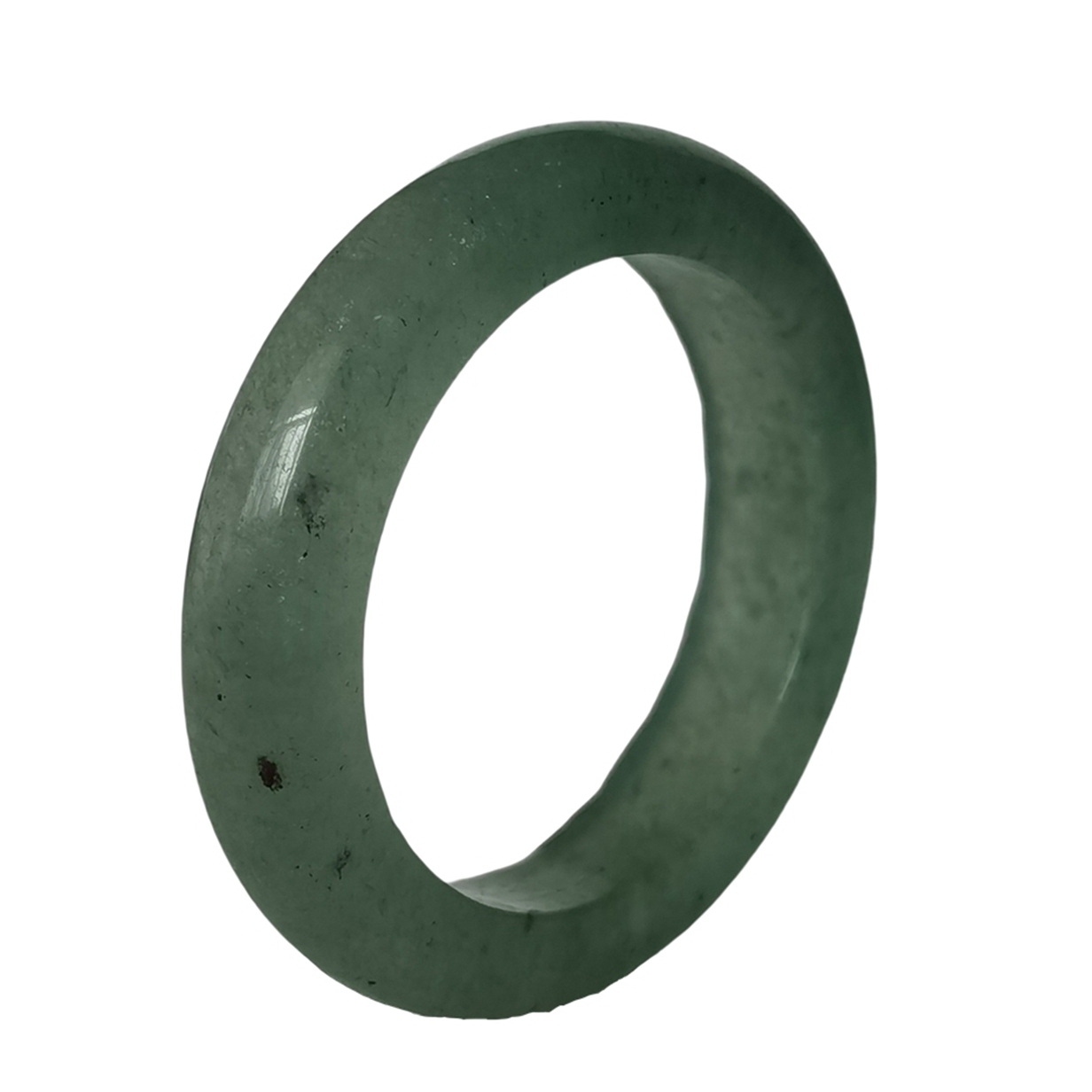 6MM Thickness Natural Domed Gemstone Band Rings  Diameter 16-18mm Vintage Knuckle Stackable Finger Round Donut Ring