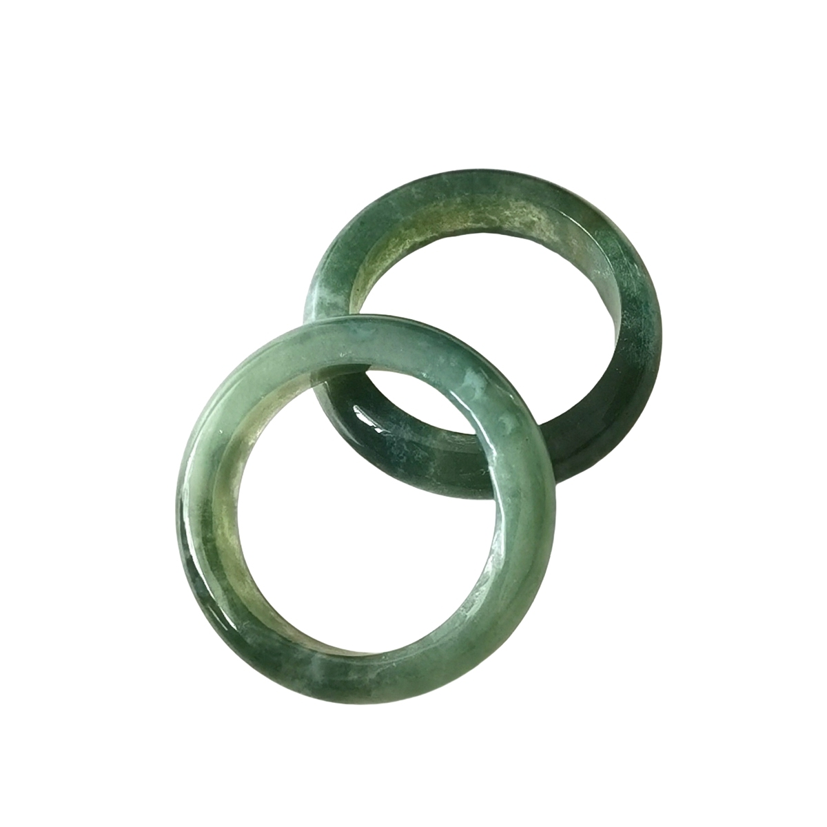 Turquoise  Band Rings 6MM Thickness  Natural Vintage Knuckle Stackable Finger Round Donut Ring for Women Girls
