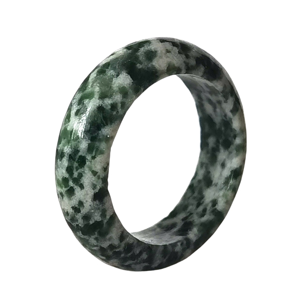 6MM Thickness Natural Domed Gemstone Band Rings  Diameter 16-18mm Vintage Knuckle Stackable Finger Round Donut Ring