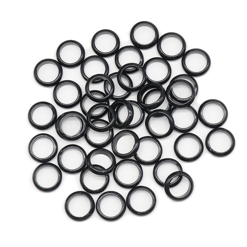 6MM Thickness Natural Domed Gemstone Band Rings  Diameter 16-18mm Vintage Knuckle Stackable Finger Round Donut Ring