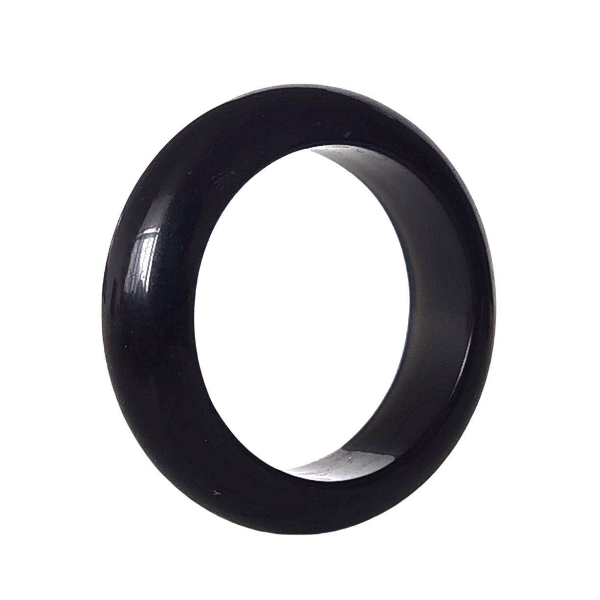 6MM Thickness Natural Domed Gemstone Band Rings  Diameter 16-18mm Vintage Knuckle Stackable Finger Round Donut Ring