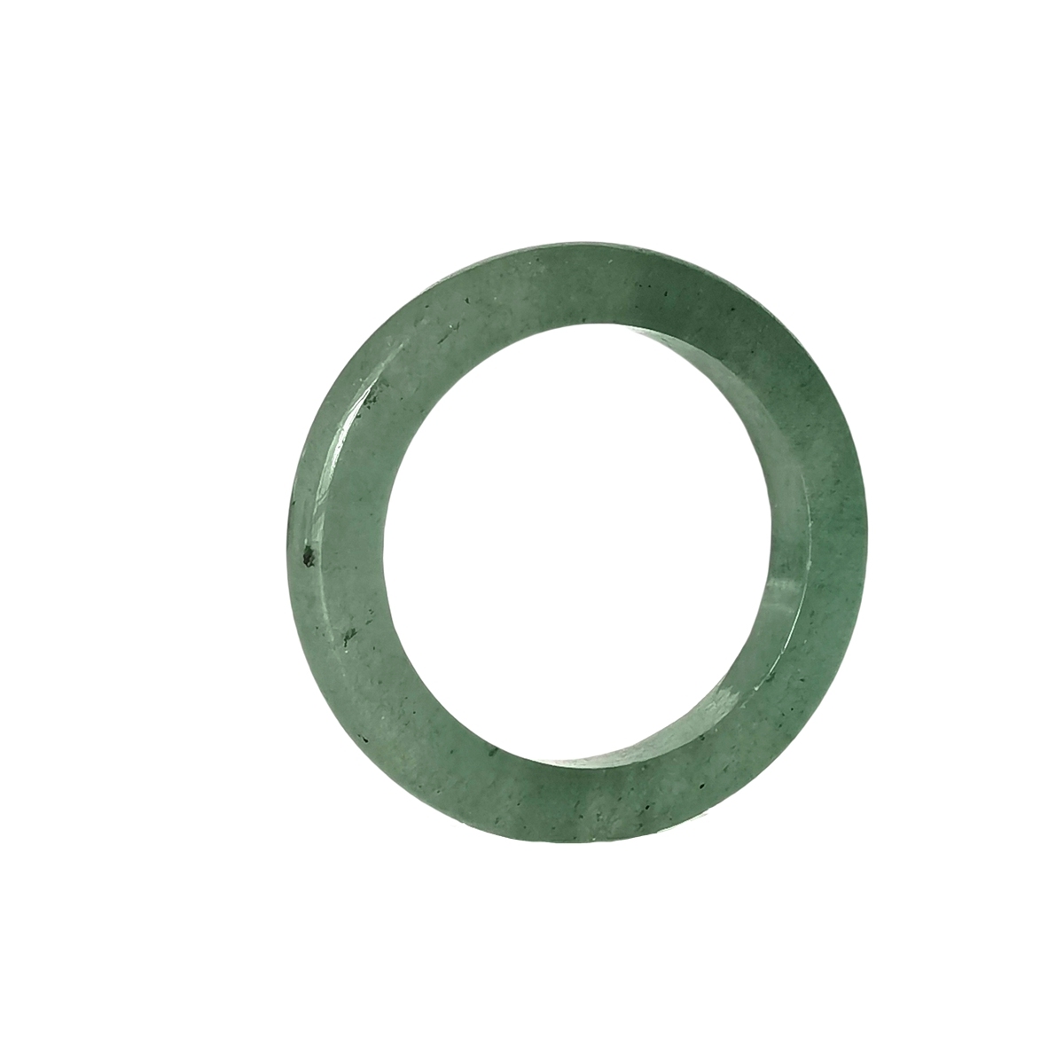 Green Aventurine  Band Rings 6MM Thickness  Natural Vintage Knuckle Stackable Finger Round Donut Ring for Women Girls