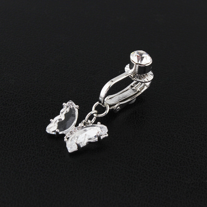 Stainless Steel Cubic Zirconia Barbell Stud Body Belly Navel Piercing Jewelry For Women Girls