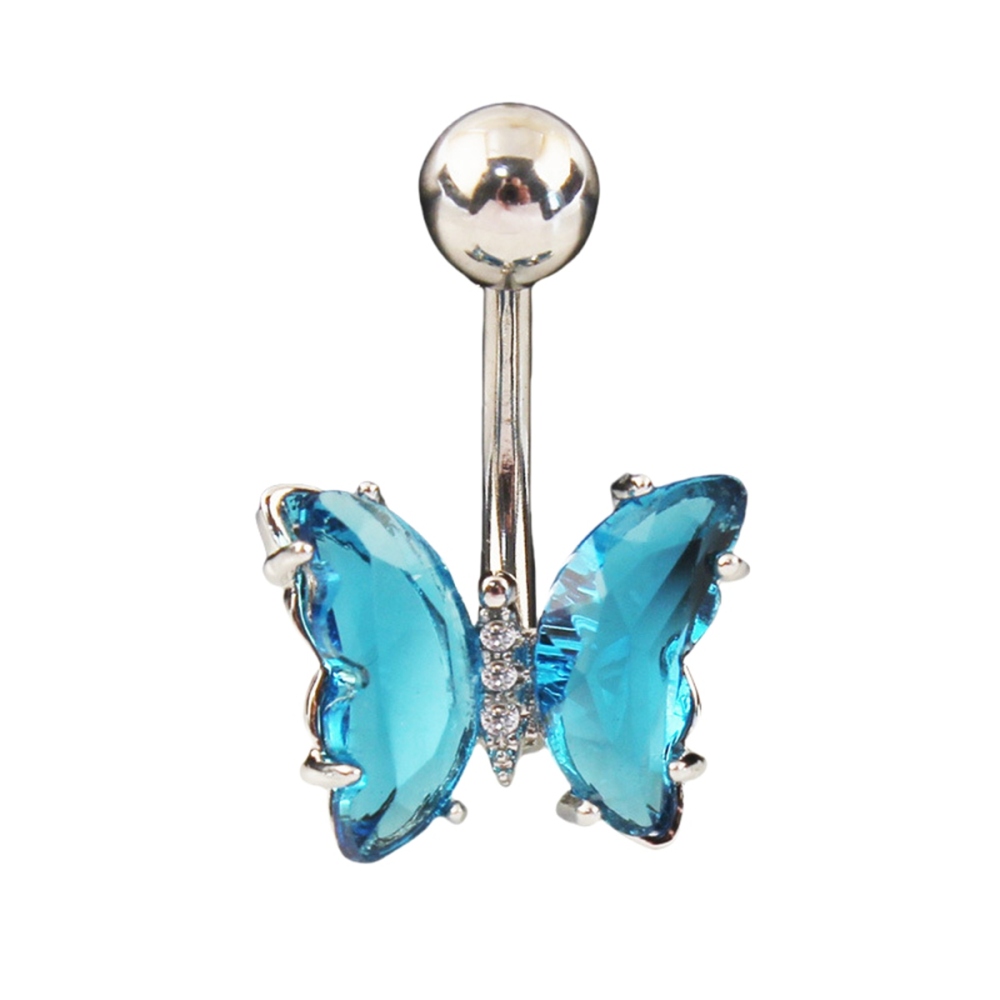 Stainless Steel Cubic Zirconia Barbell Stud Body Belly Navel Piercing Jewelry For Women Girls