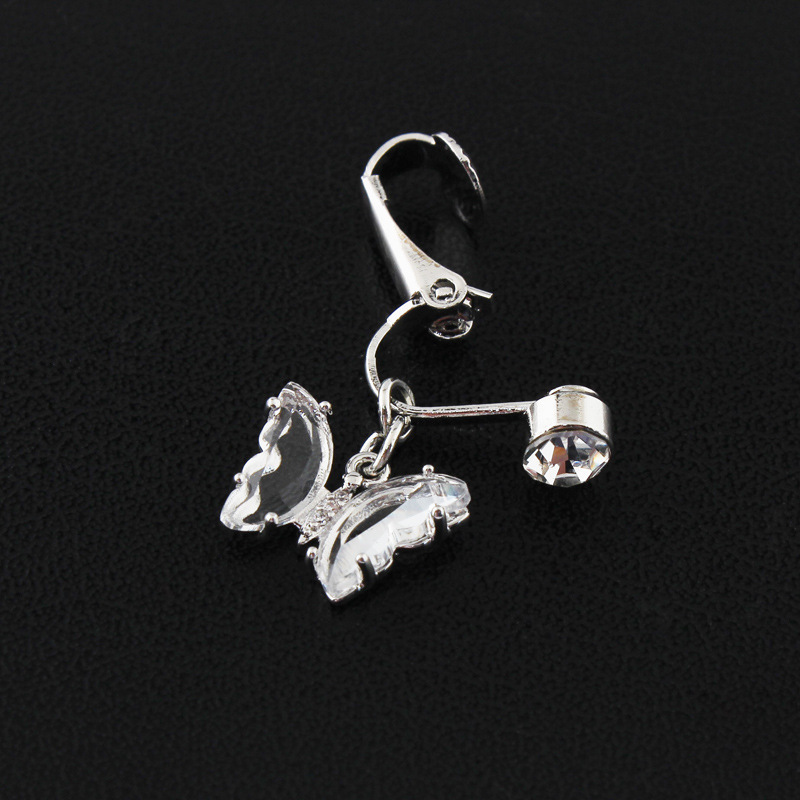 Stainless Steel Cubic Zirconia Barbell Stud Body Belly Navel Piercing Jewelry For Women Girls