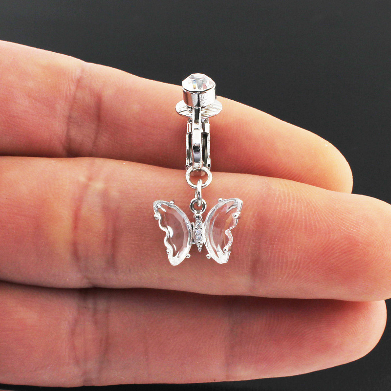 Stainless Steel Cubic Zirconia Barbell Stud Body Belly Navel Piercing Jewelry For Women Girls