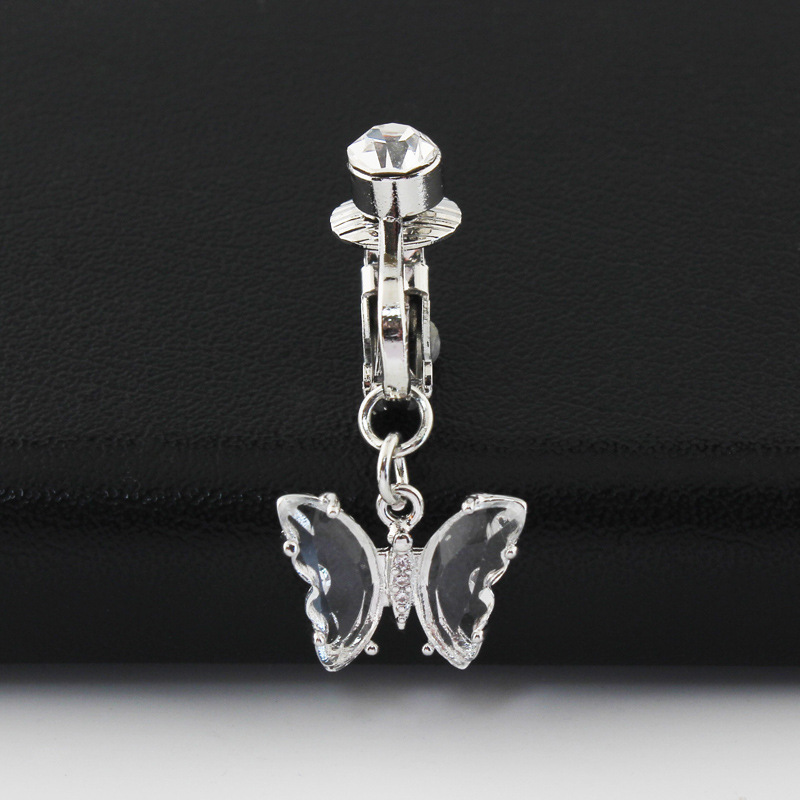 Stainless Steel Cubic Zirconia Barbell Stud Body Belly Navel Piercing Jewelry For Women Girls