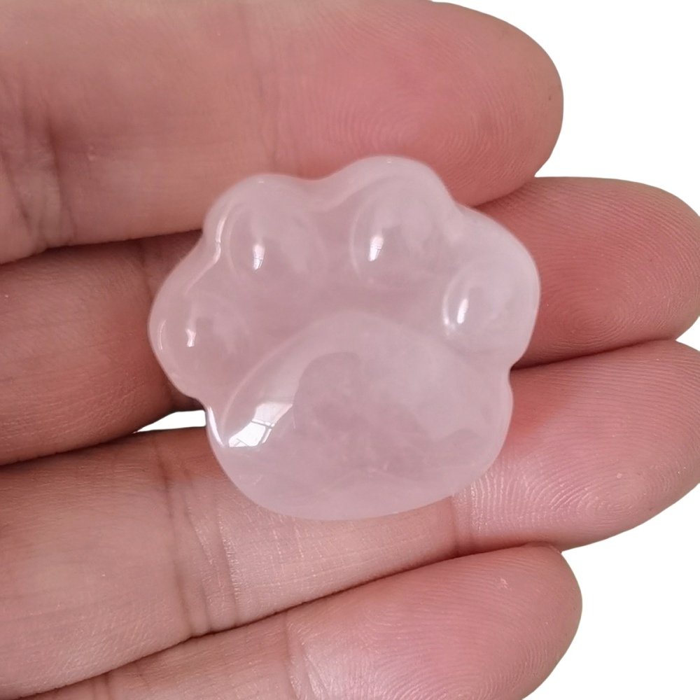 Cat Paw Gemstone for Home Decor 28x30mm Handmade Craved Gemstone Animal Hand Claw Reiki Healing Treatment Gemstone Ornament