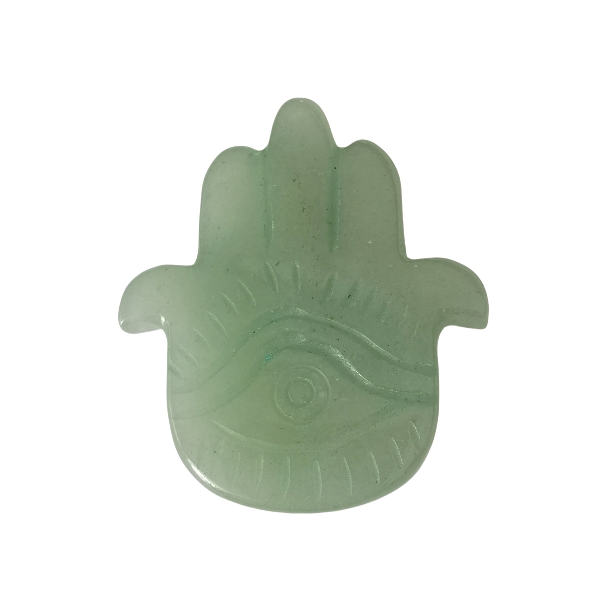 Hand of Fatima Gemstone For  Home & Office Decor Handmade Craved Natural Stone Evil Eye Hand 50X57MM Healing Chakra Crystal Yoga Hamsa Blessing
