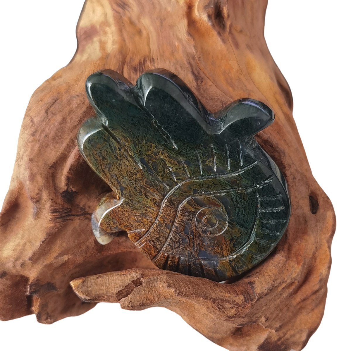 Fancy Jasper Hand of Fatima Gemstone For  Home & Office Decor Handmade Craved Natural Stone Evil Eye Hand 50X57MM Healing Chakra Crystal Yoga Hamsa Blessing