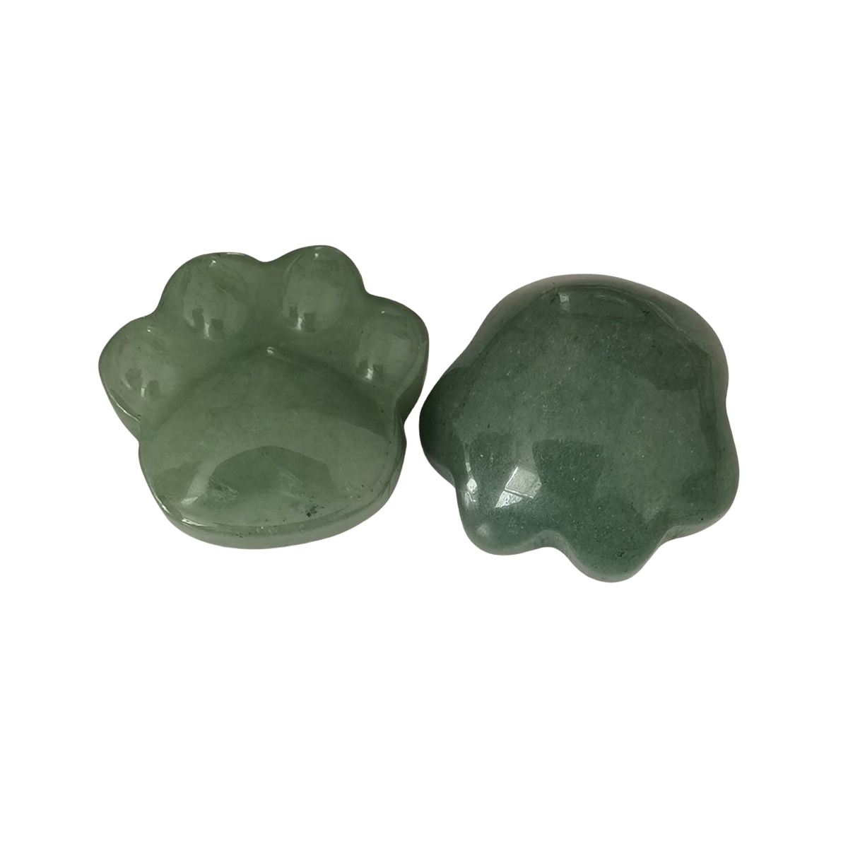 Green Aventurine Cat Paw Gemstone for Home Decor 28x30mm Handmade Craved Gemstone Animal Hand Claw Reiki Healing Treatment Gemstone Ornament