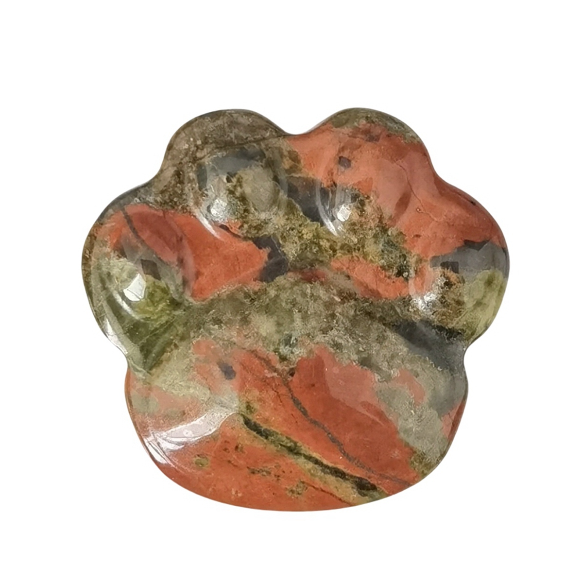 Cat Paw Gemstone for Home Decor 28x30mm Handmade Craved Gemstone Animal Hand Claw Reiki Healing Treatment Gemstone Ornament