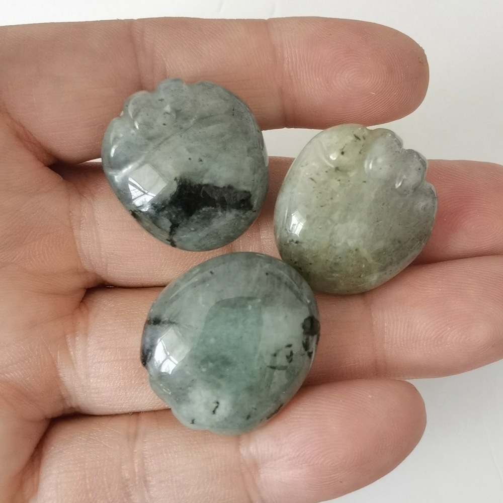 Children Foot Palm Gemstone for Decor Handmade Craved Reiki Healing Treatment Gemstone Ornament