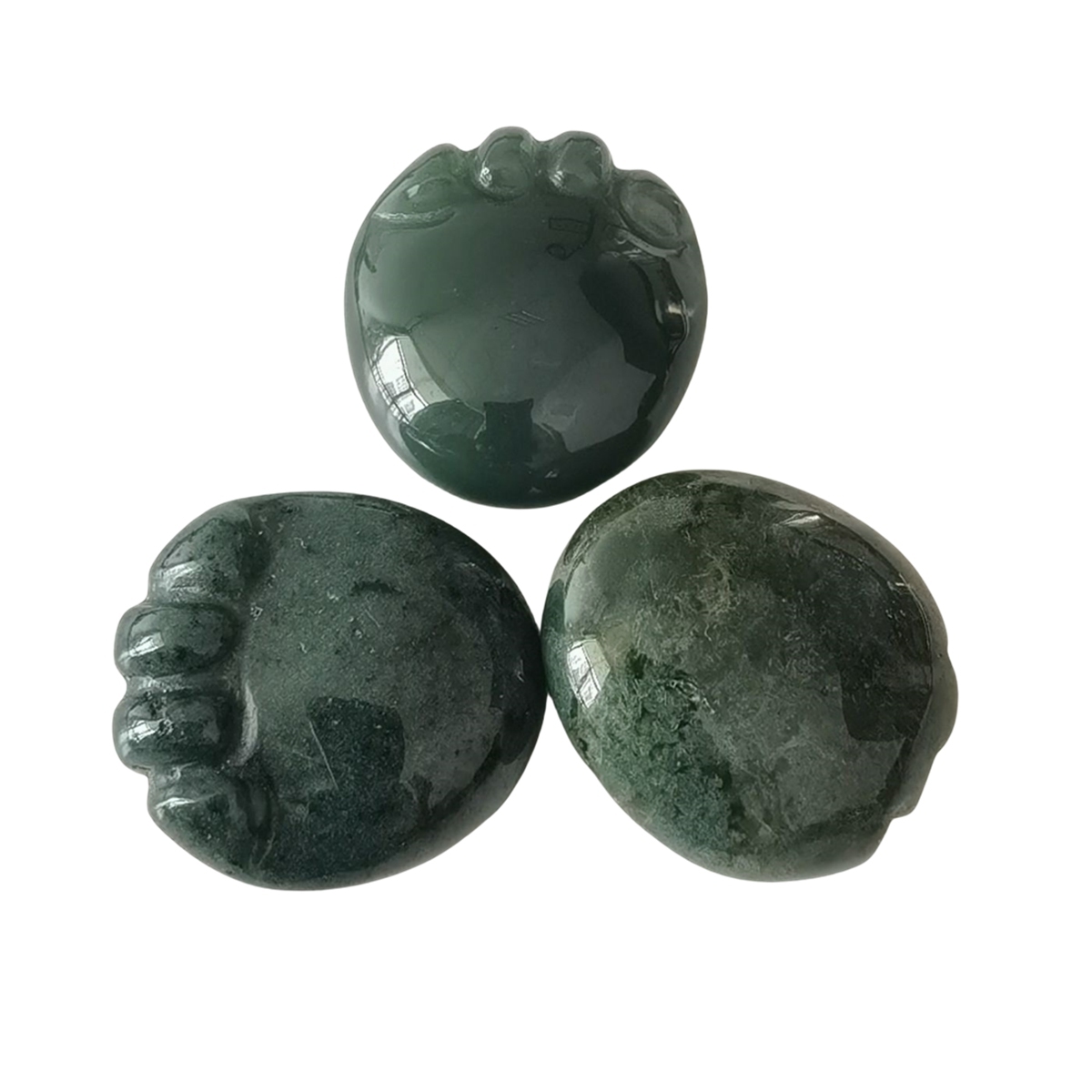 Fancy Jasper Children Foot Palm Gemstone for Decor Handmade Craved Reiki Healing Treatment Gemstone Ornament