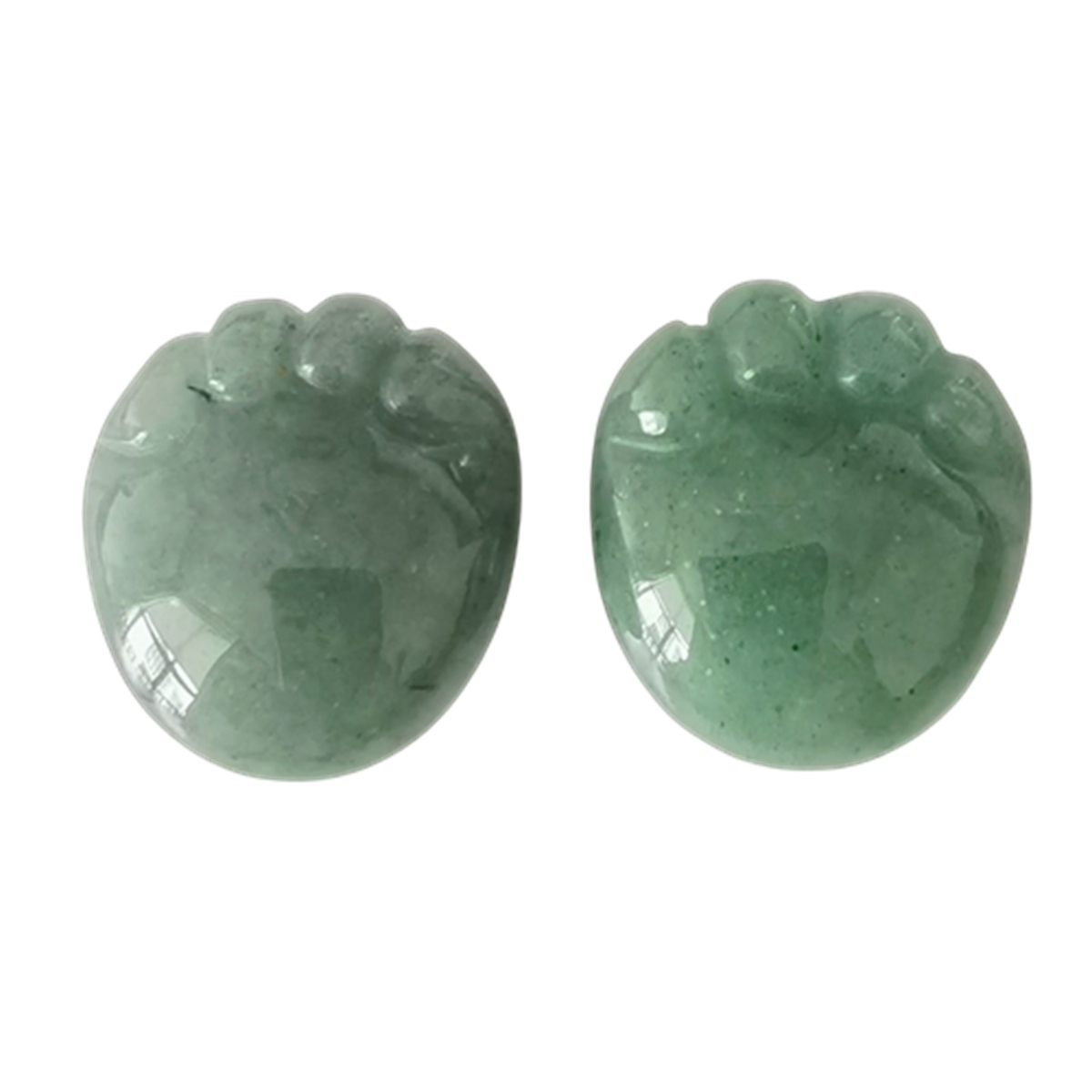 Green Aventurine Children Foot Palm Gemstone for Decor Handmade Craved Reiki Healing Treatment Gemstone Ornament