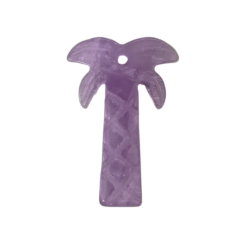 Coconut Tree Stone Pendant for DIY Making Jewelry Necklace hanmade Craved Crystal Collection  20x28mm